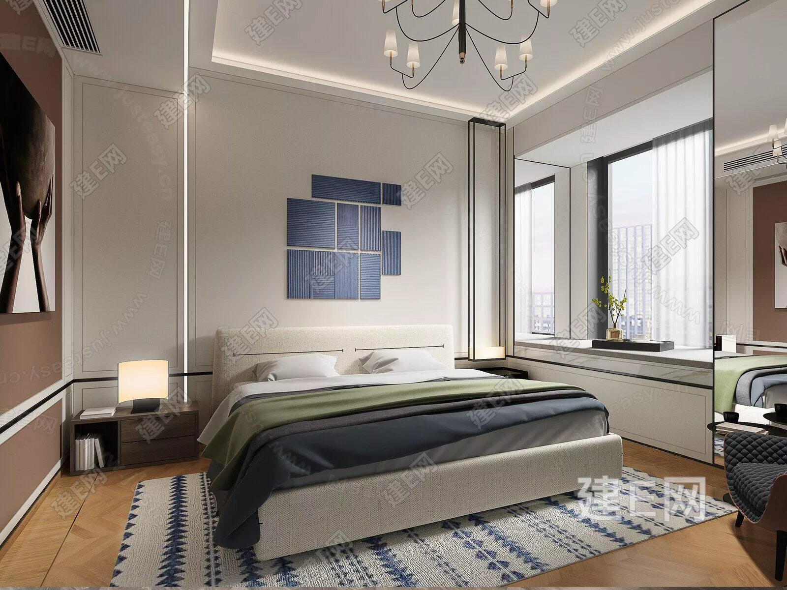 MODERN BEDROOM - SKETCHUP 3D SCENE - ENSCAPE - 106515721