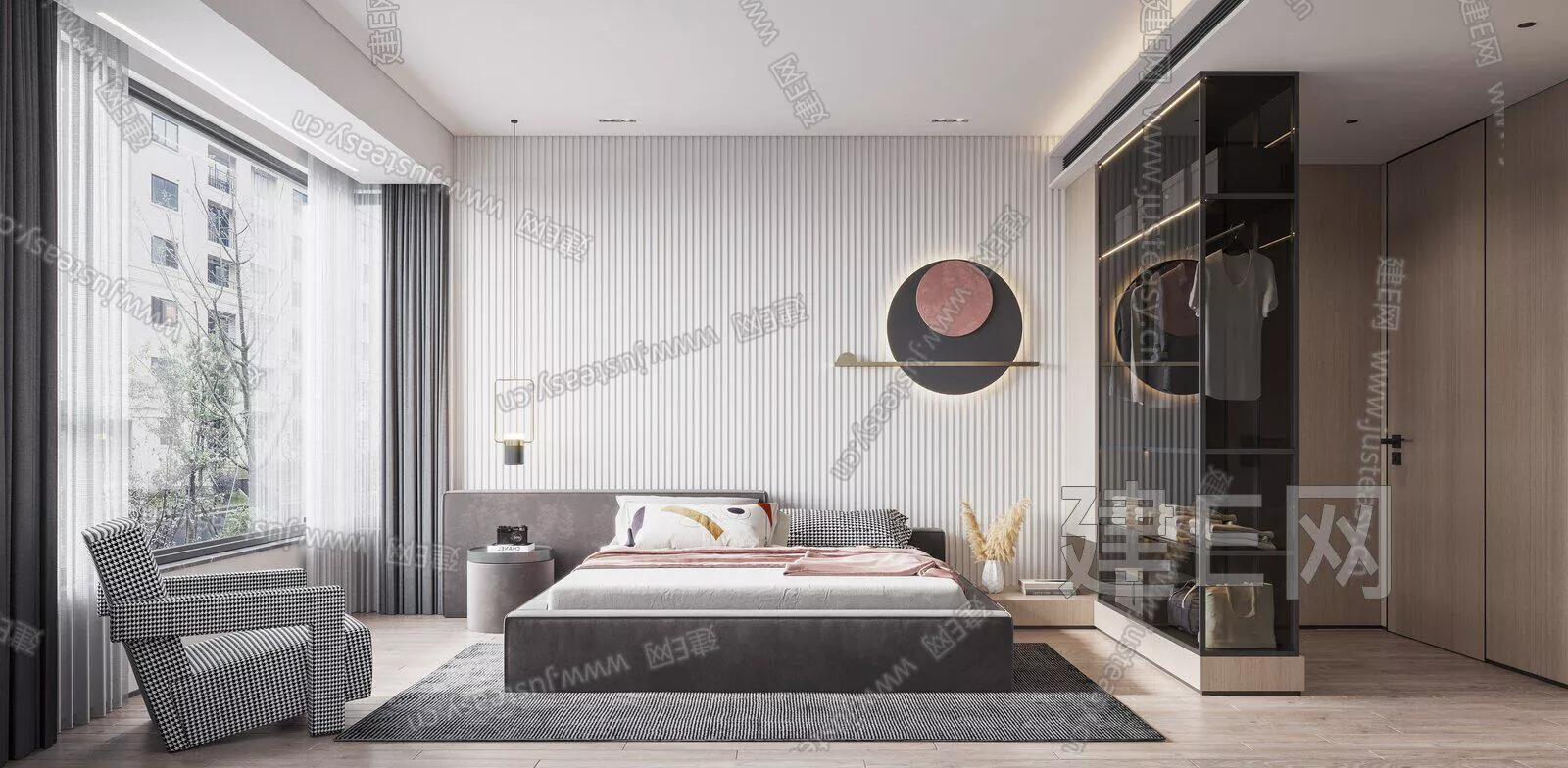 MODERN BEDROOM - SKETCHUP 3D SCENE - ENSCAPE - 106778020