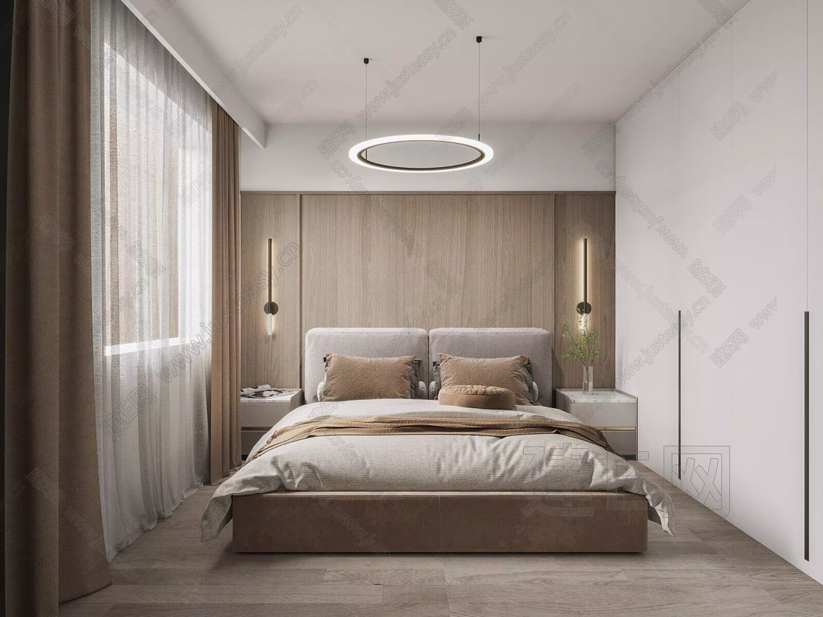 MODERN BEDROOM - SKETCHUP 3D SCENE - ENSCAPE - 106843637