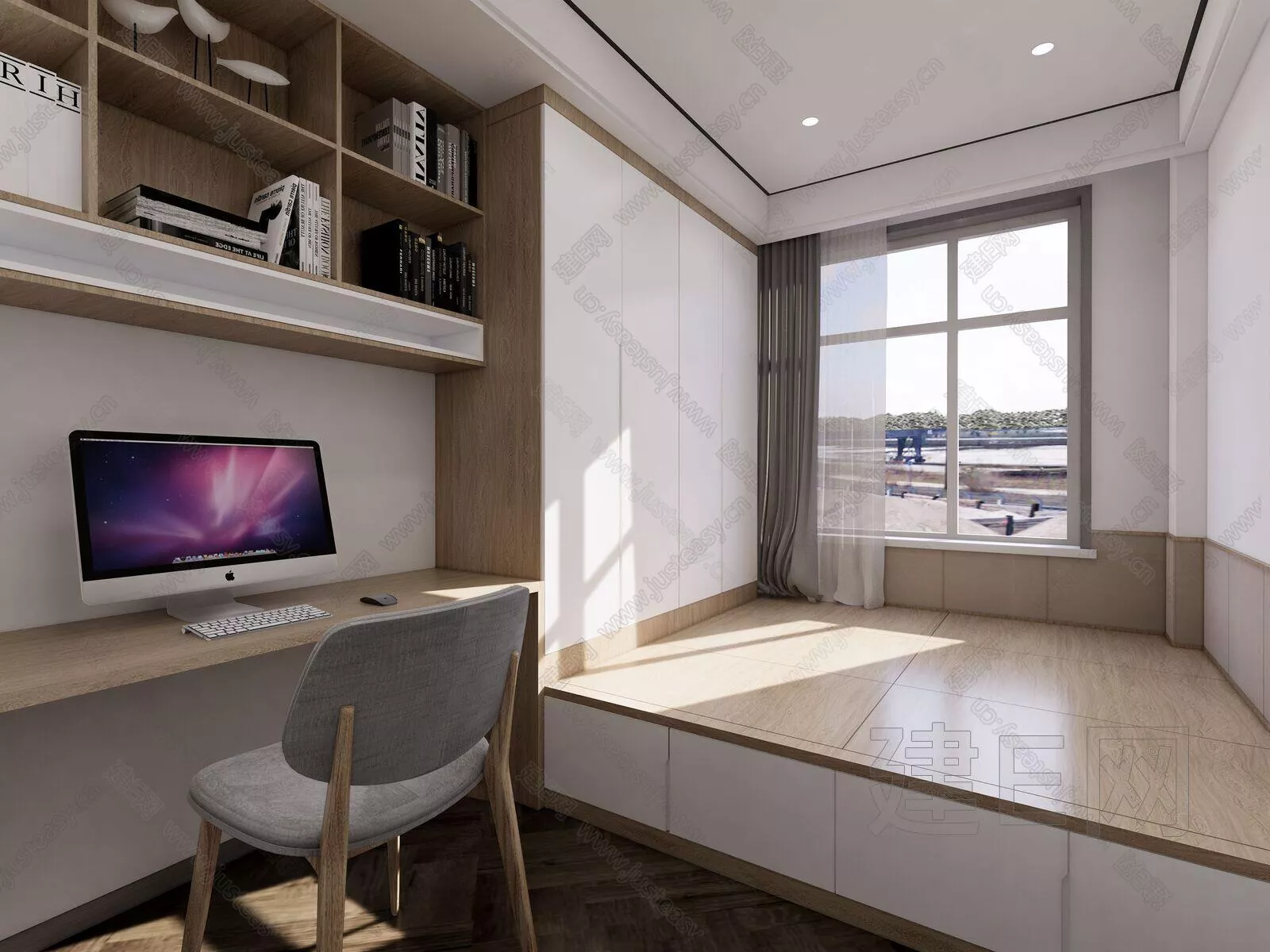 MODERN BEDROOM - SKETCHUP 3D SCENE - ENSCAPE - 109461893