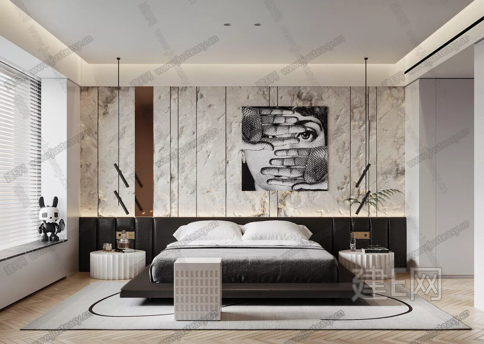 MODERN BEDROOM - SKETCHUP 3D SCENE - ENSCAPE - 109660418