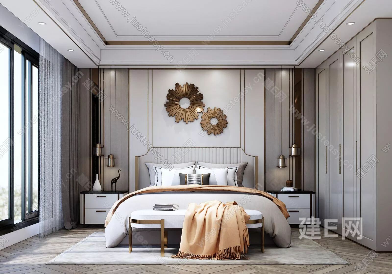 MODERN BEDROOM - SKETCHUP 3D SCENE - ENSCAPE - 109789332