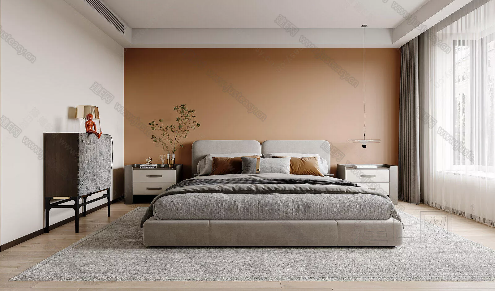 MODERN BEDROOM - SKETCHUP 3D SCENE - ENSCAPE - 109858096