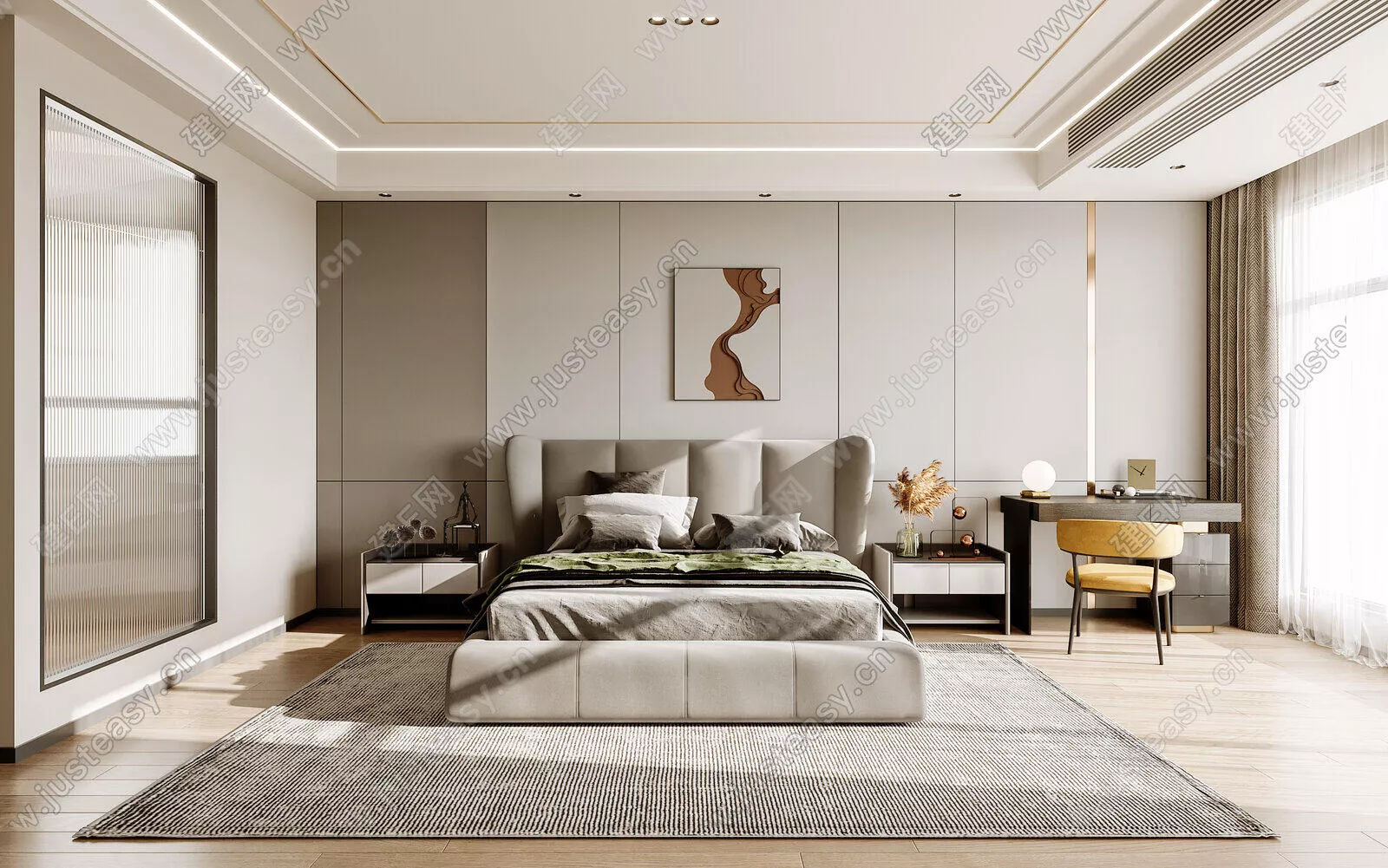 MODERN BEDROOM - SKETCHUP 3D SCENE - ENSCAPE - 110054798