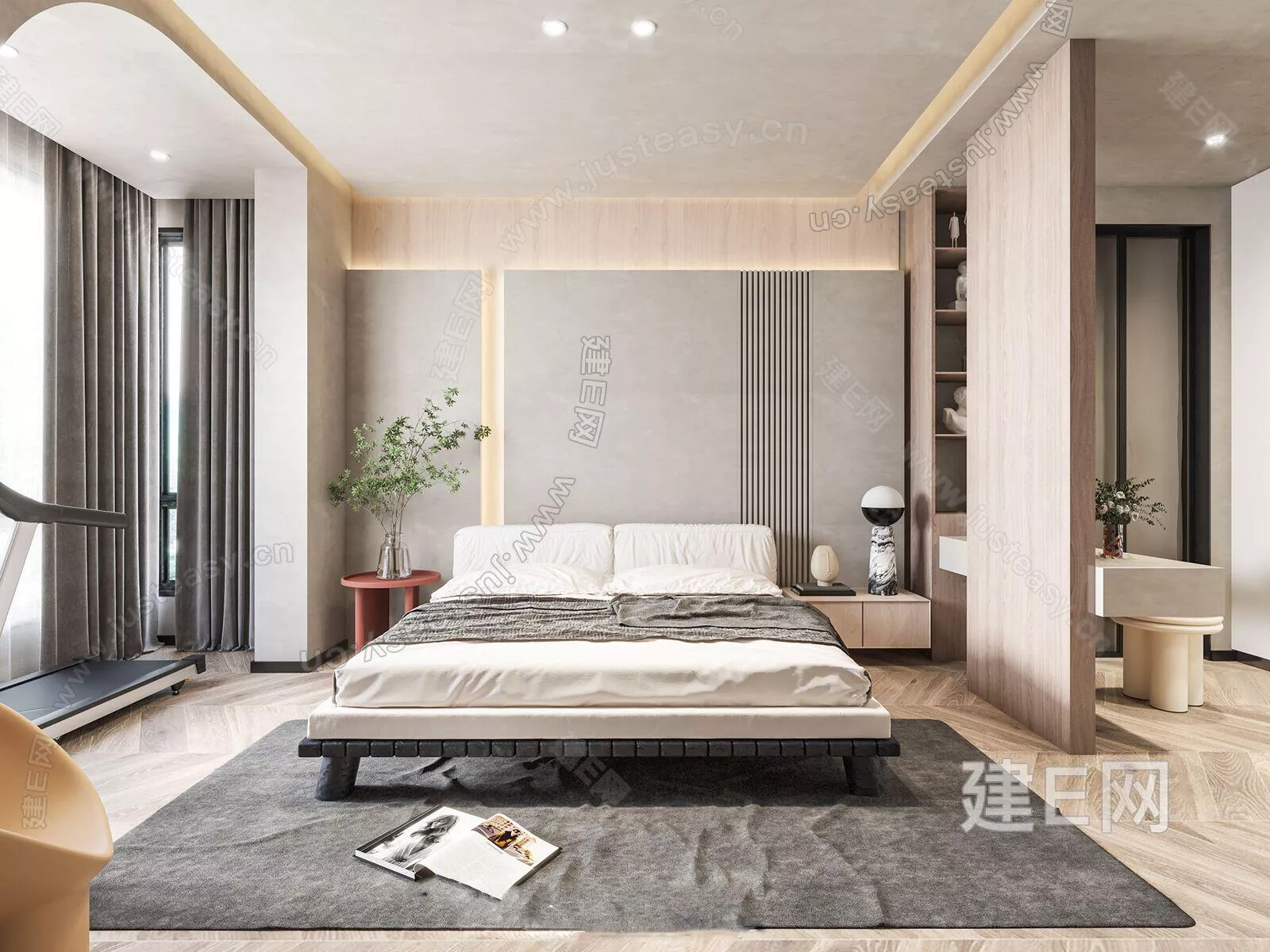 MODERN BEDROOM - SKETCHUP 3D SCENE - ENSCAPE - 110446030