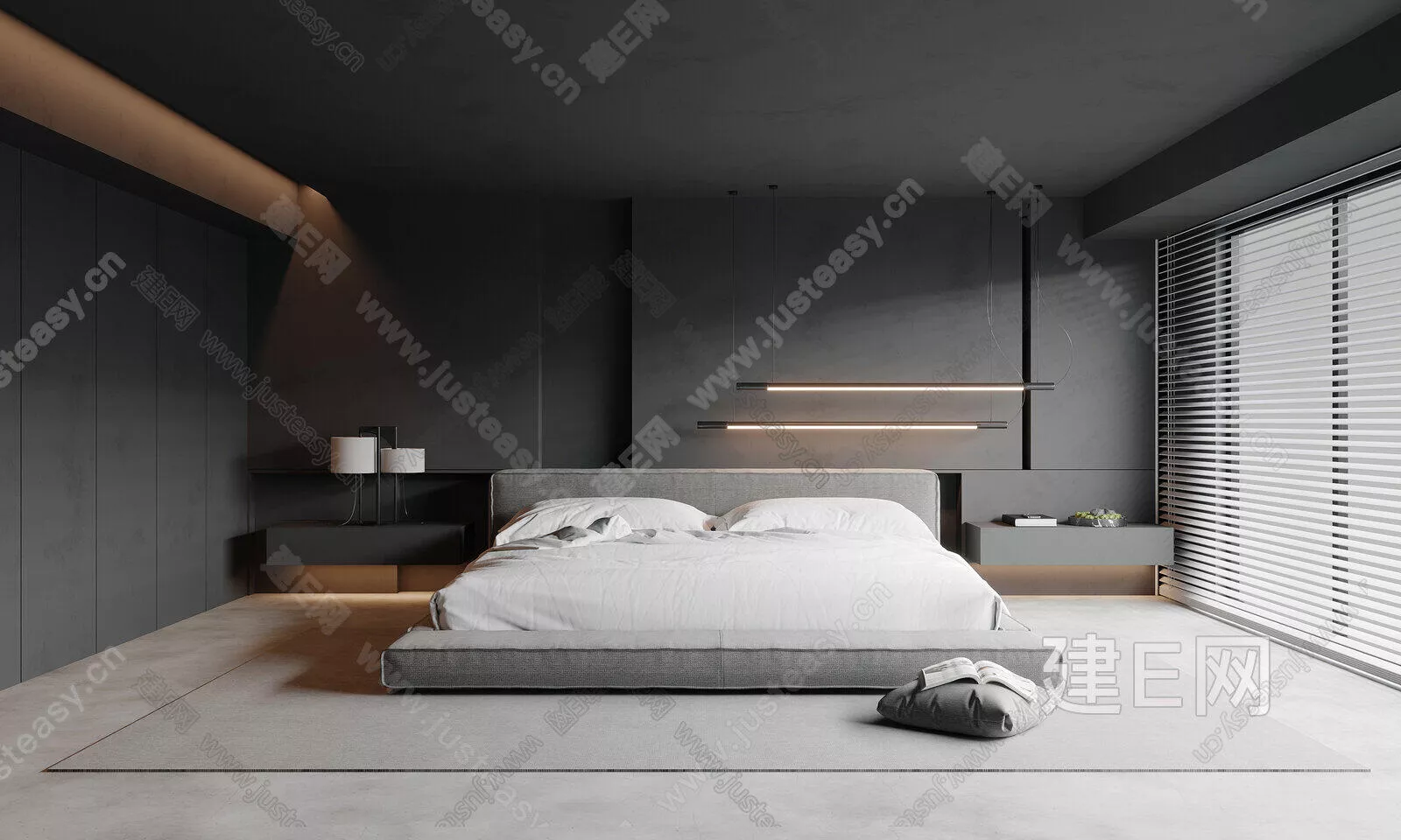 MODERN BEDROOM - SKETCHUP 3D SCENE - ENSCAPE - 110578118