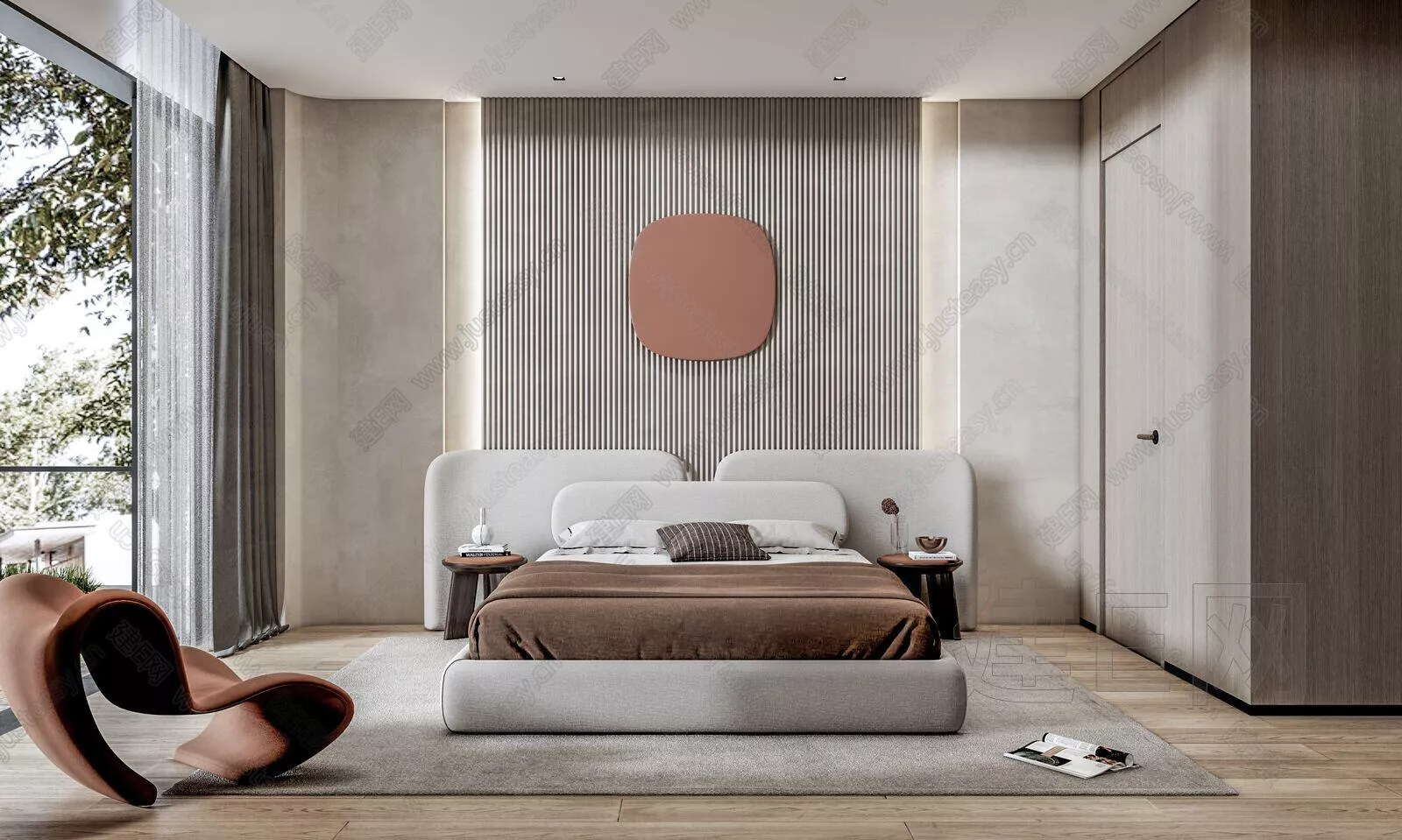 MODERN BEDROOM - SKETCHUP 3D SCENE - ENSCAPE - 111100607