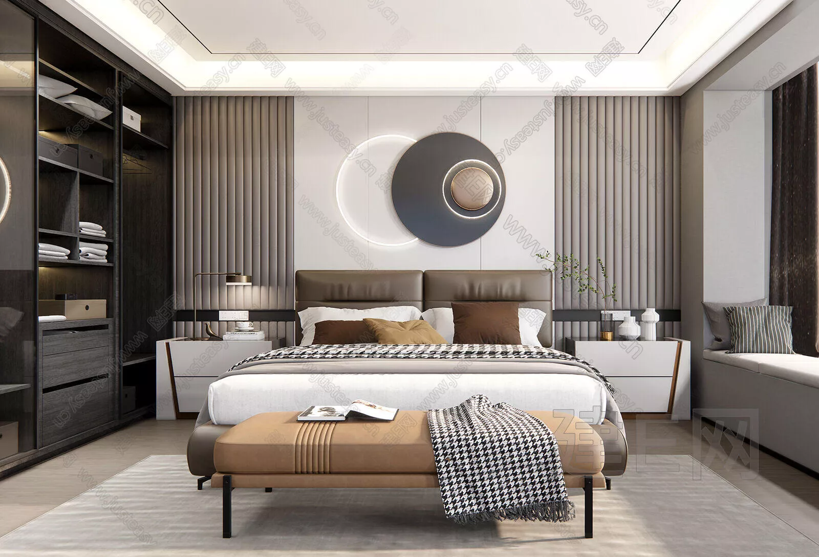 MODERN BEDROOM - SKETCHUP 3D SCENE - ENSCAPE - 111362607