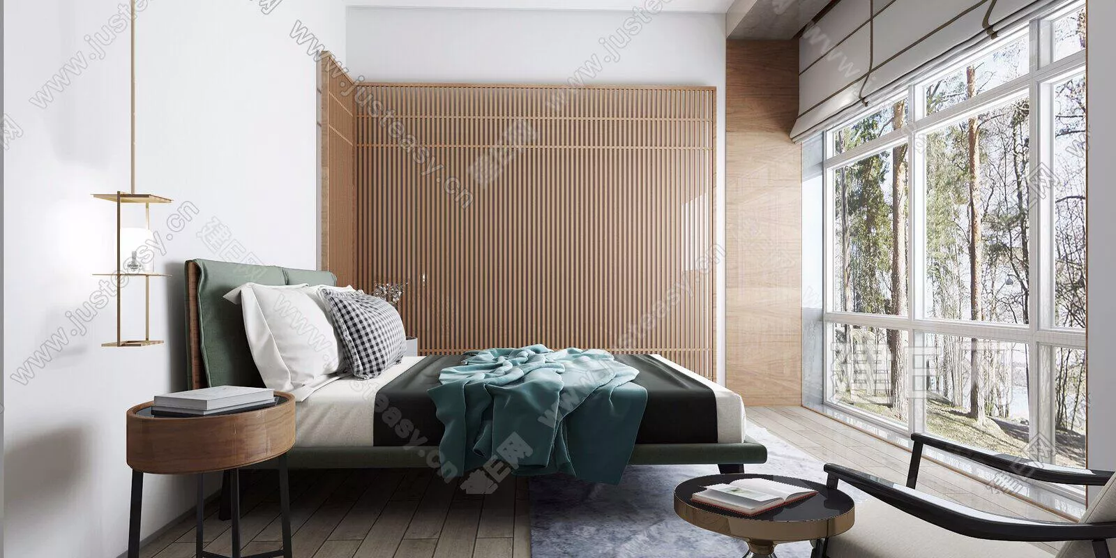 MODERN BEDROOM - SKETCHUP 3D SCENE - ENSCAPE - 111758792