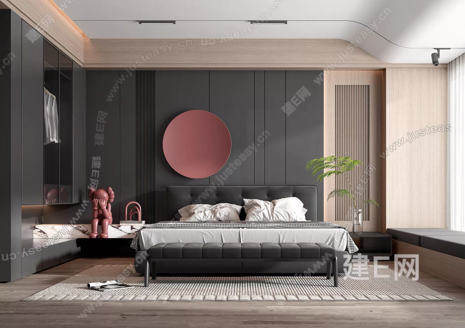 MODERN BEDROOM - SKETCHUP 3D SCENE - ENSCAPE - 111888264