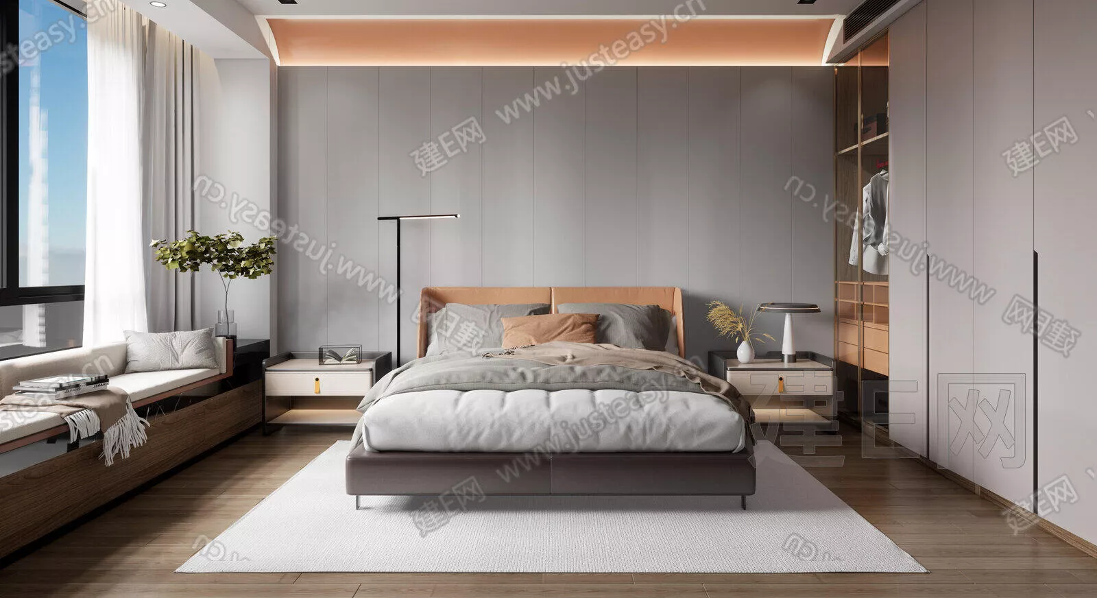 MODERN BEDROOM - SKETCHUP 3D SCENE - ENSCAPE - 112084968