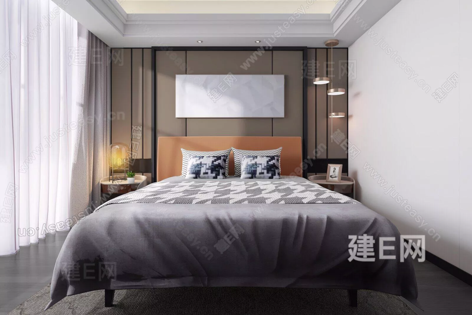 MODERN BEDROOM - SKETCHUP 3D SCENE - ENSCAPE - 112610566