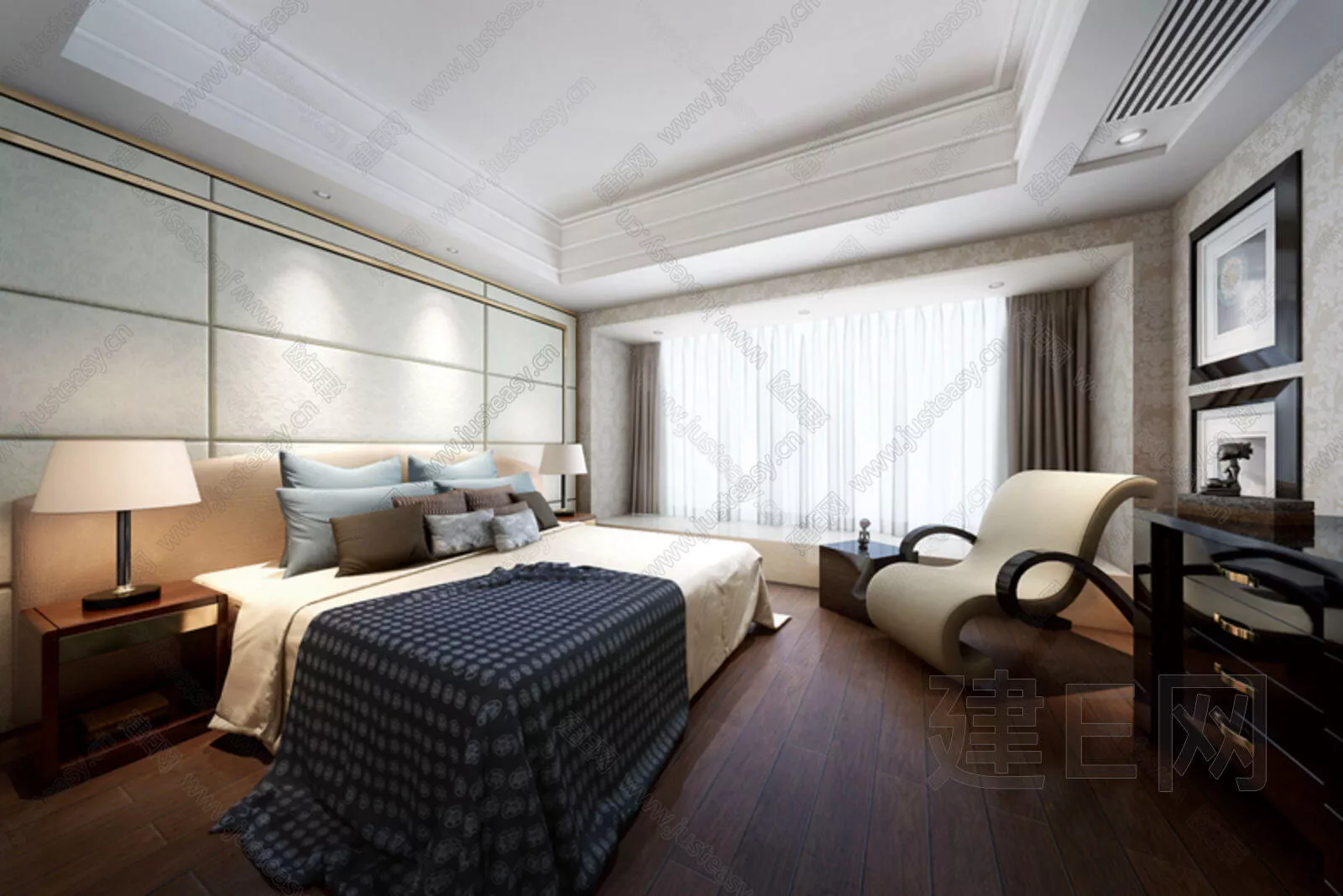 MODERN BEDROOM - SKETCHUP 3D SCENE - ENSCAPE - 112872760