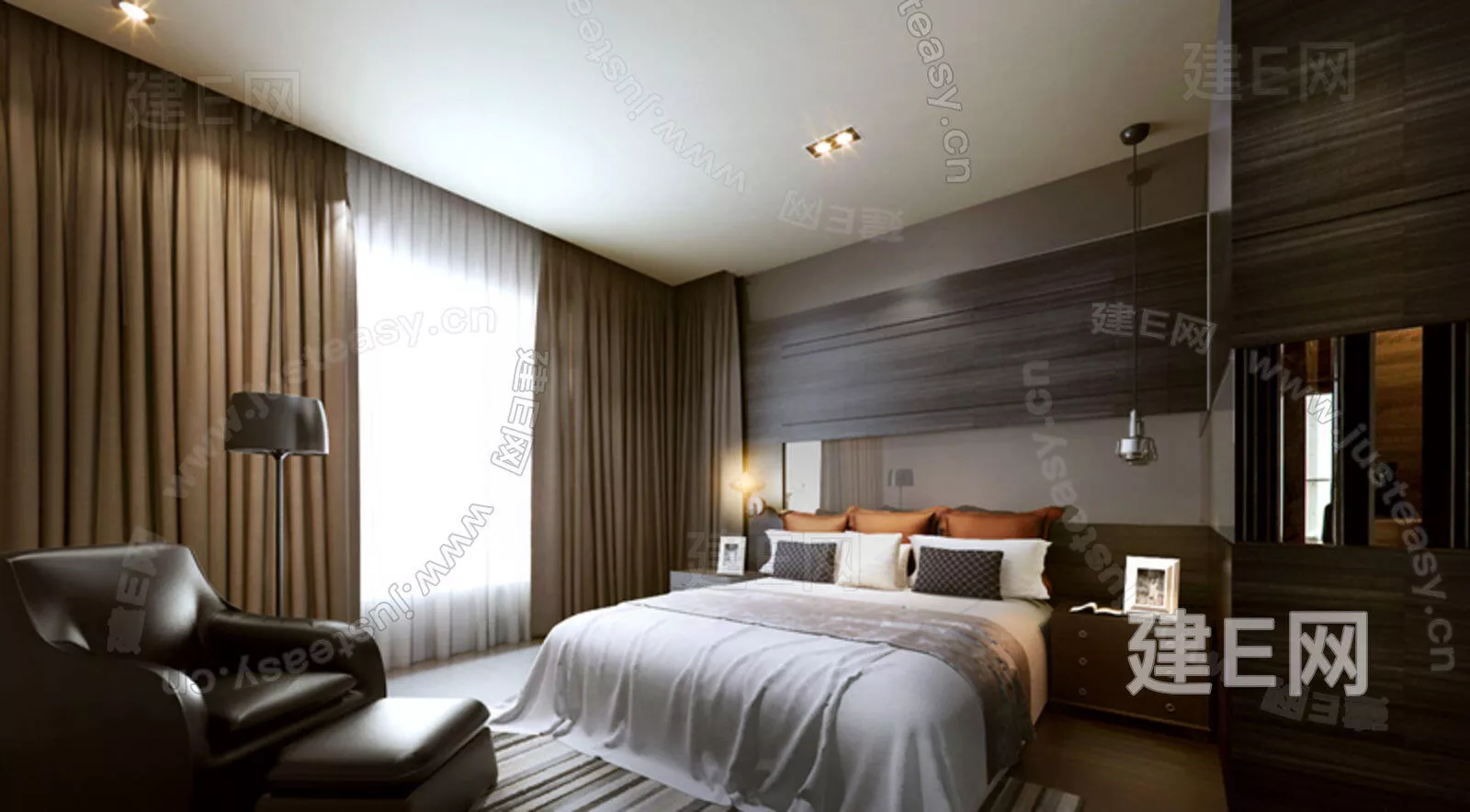 MODERN BEDROOM - SKETCHUP 3D SCENE - ENSCAPE - 112872775