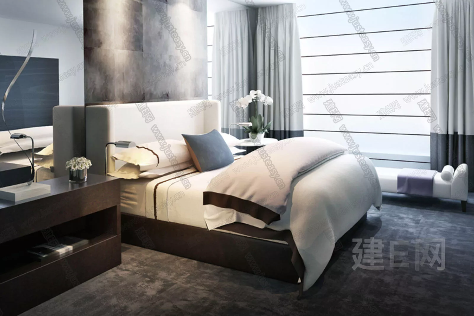 MODERN BEDROOM - SKETCHUP 3D SCENE - ENSCAPE - 112938276