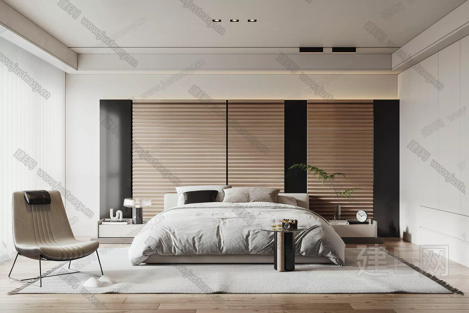 MODERN BEDROOM - SKETCHUP 3D SCENE - ENSCAPE - 113461876