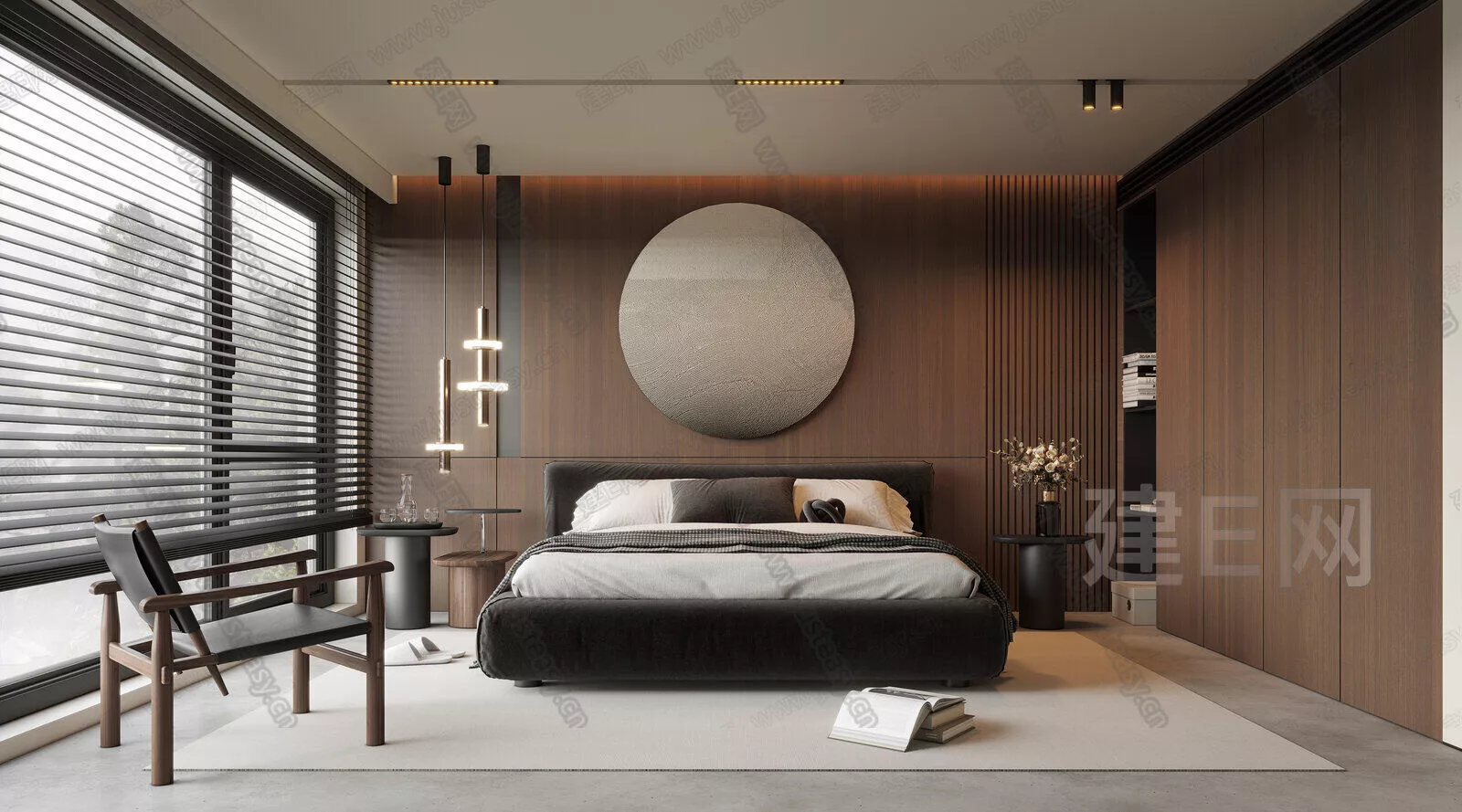 MODERN BEDROOM - SKETCHUP 3D SCENE - ENSCAPE - 113658001