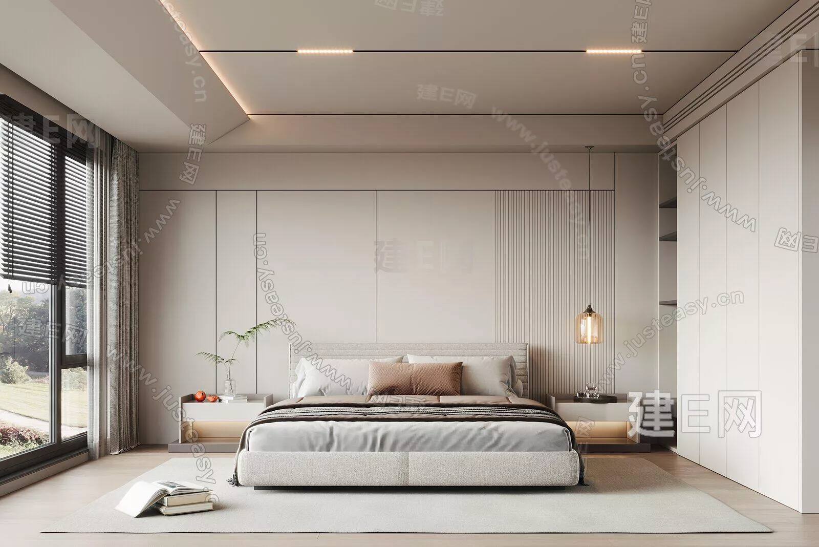 MODERN BEDROOM - SKETCHUP 3D SCENE - ENSCAPE - 113986974