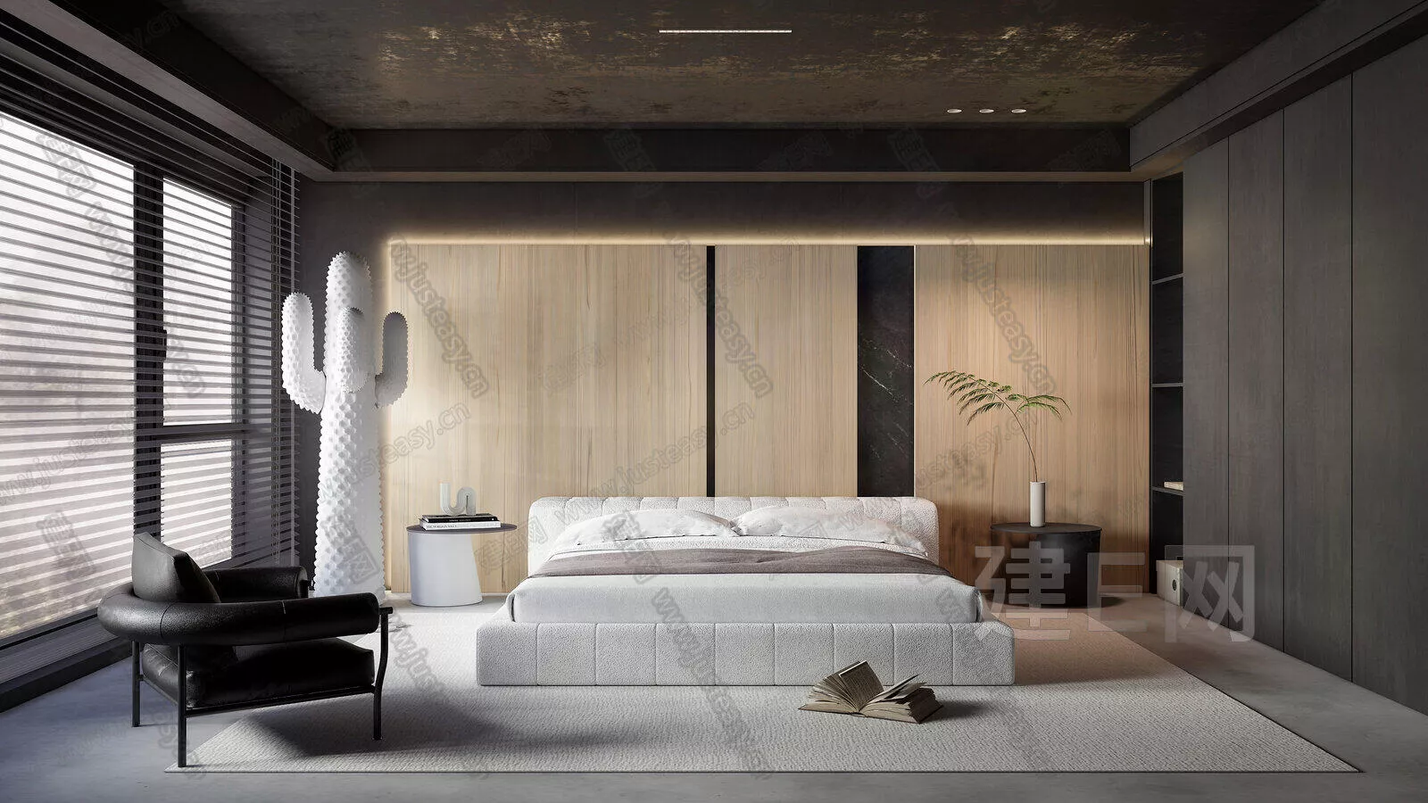 MODERN BEDROOM - SKETCHUP 3D SCENE - ENSCAPE - 114706748