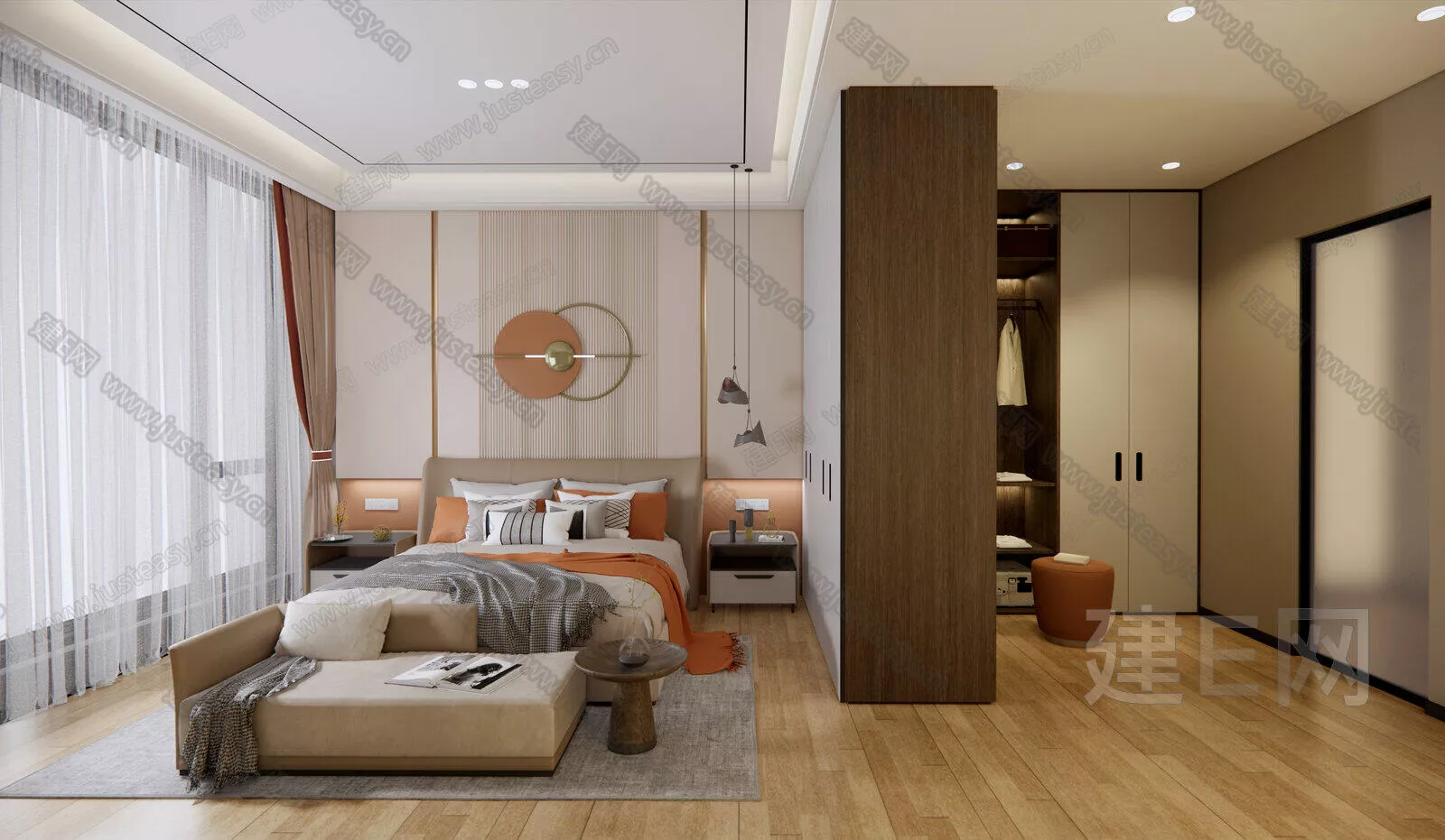 MODERN BEDROOM - SKETCHUP 3D SCENE - ENSCAPE - 115885062