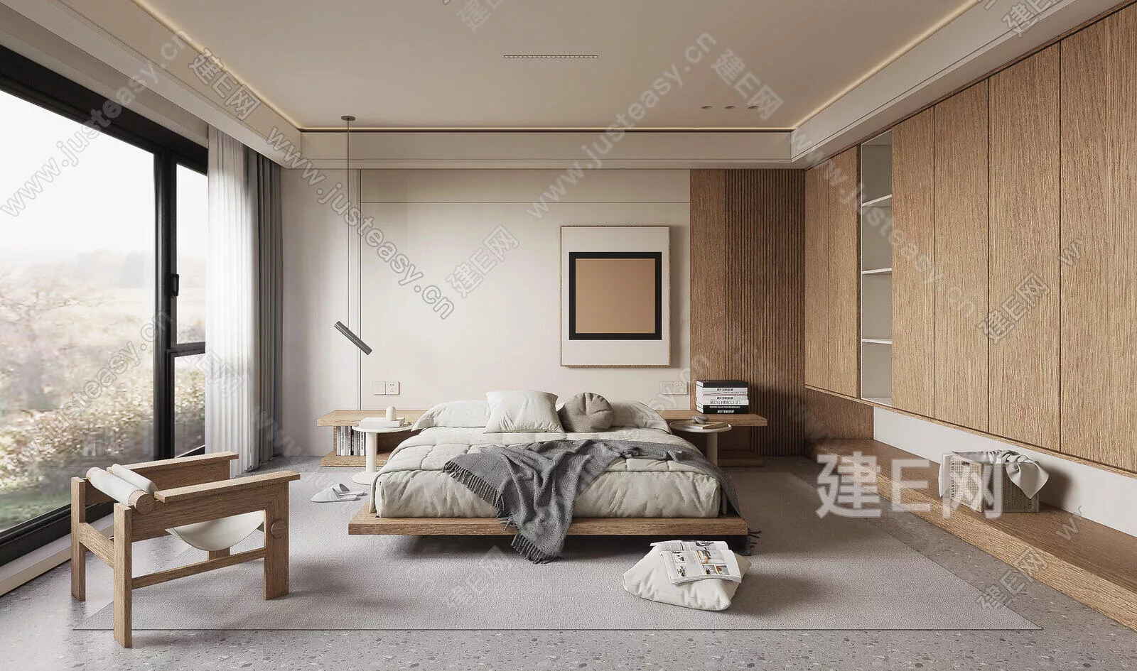 MODERN BEDROOM - SKETCHUP 3D SCENE - ENSCAPE - 117000289