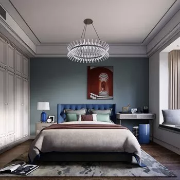 MODERN BEDROOM - SKETCHUP 3D SCENE - ENSCAPE - ID01932