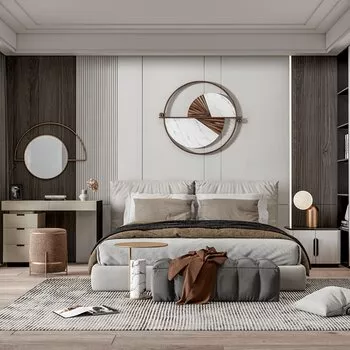 MODERN BEDROOM - SKETCHUP 3D SCENE - ENSCAPE - ID01949