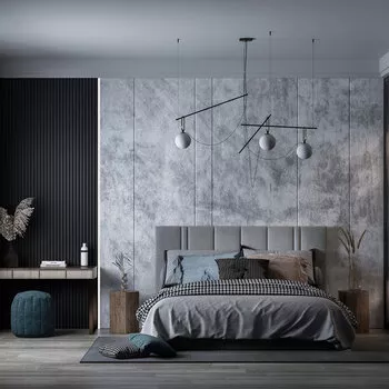 MODERN BEDROOM - SKETCHUP 3D SCENE - ENSCAPE - ID01962