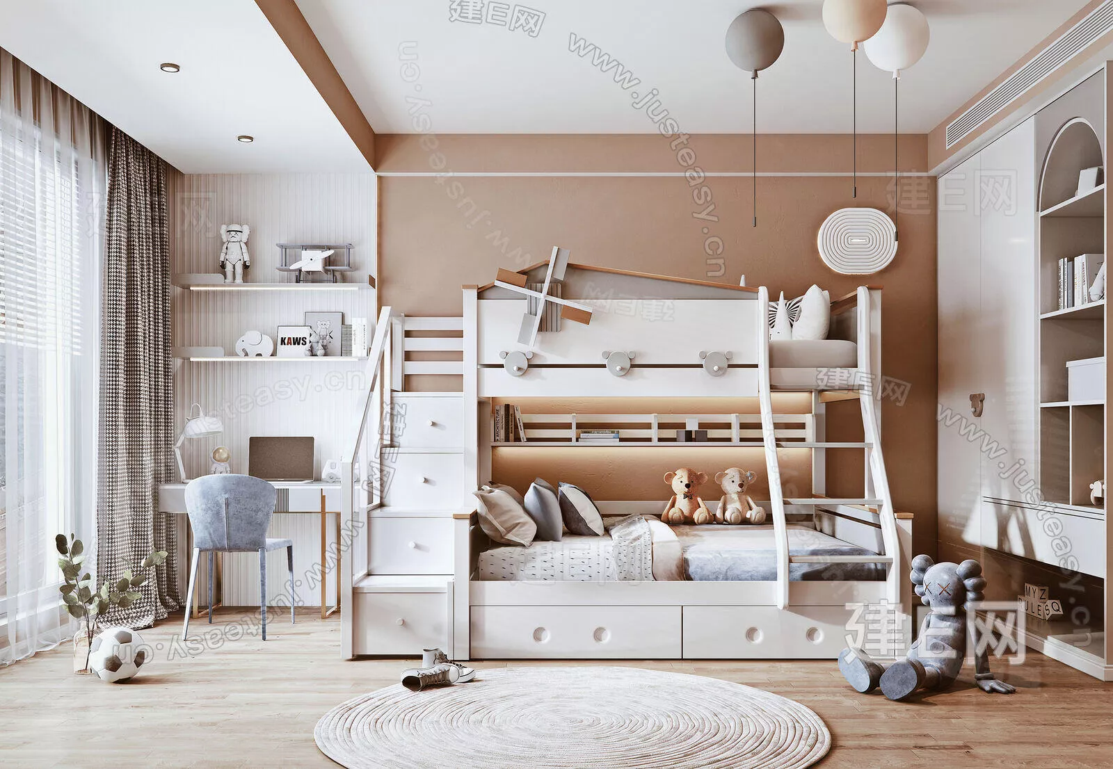 MODERN BEDROOM - SKETCHUP 3D SCENE - VRAY - 105202907