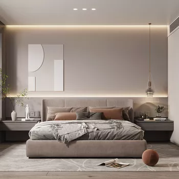 MODERN BEDROOM - SKETCHUP 3D SCENE - VRAY - ID01975