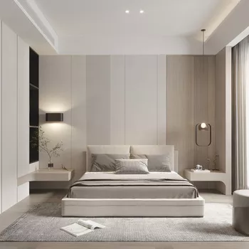 MODERN BEDROOM - SKETCHUP 3D SCENE - VRAY - ID01986