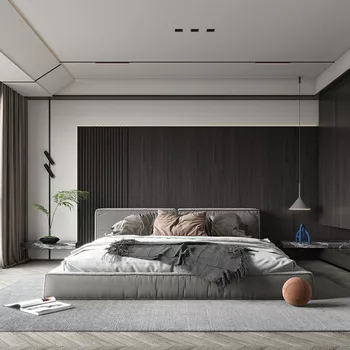 MODERN BEDROOM - SKETCHUP 3D SCENE - VRAY - ID01992