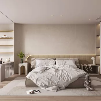 MODERN BEDROOM - SKETCHUP 3D SCENE - VRAY - ID01996