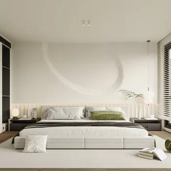 MODERN BEDROOM - SKETCHUP 3D SCENE - VRAY - ID02002