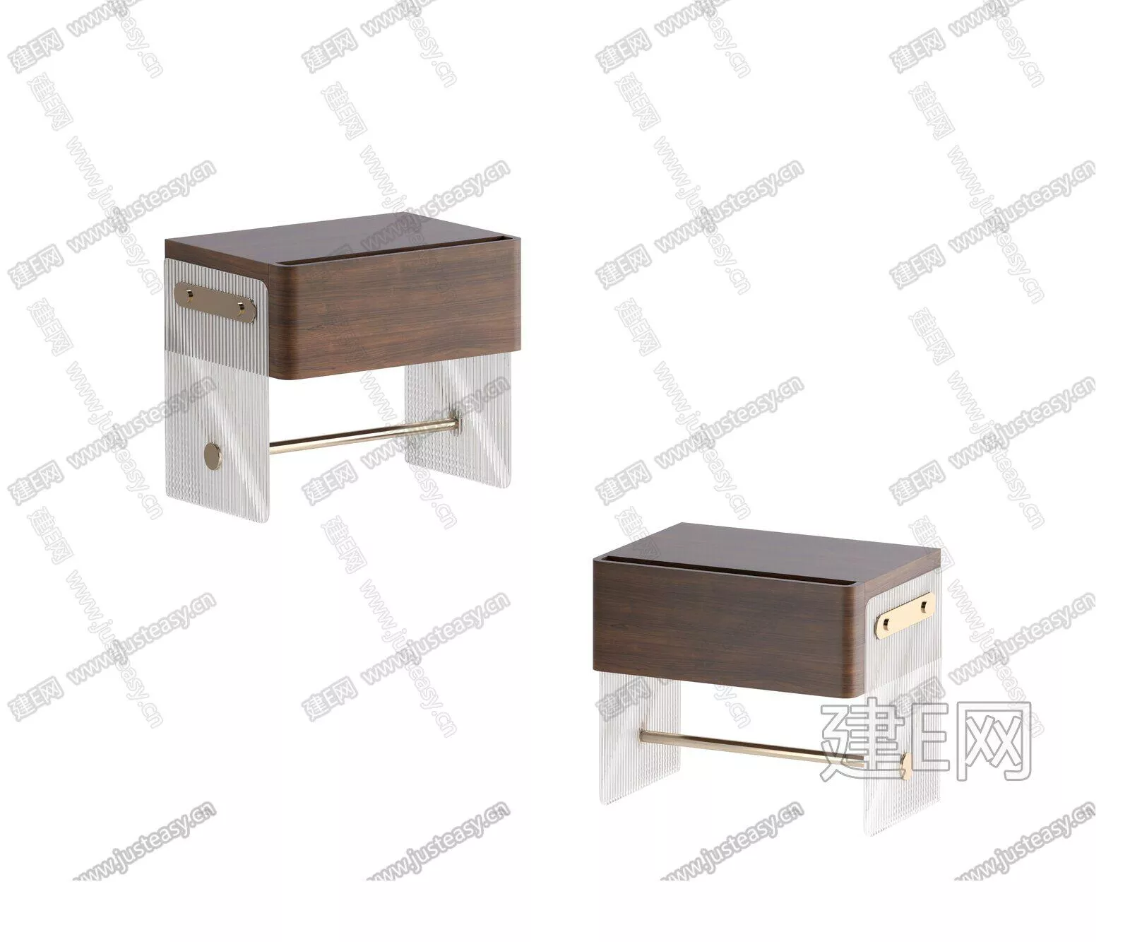 MODERN BEDSIDE TABLE - SKETCHUP 3D MODEL - ENSCAPE - 106057030