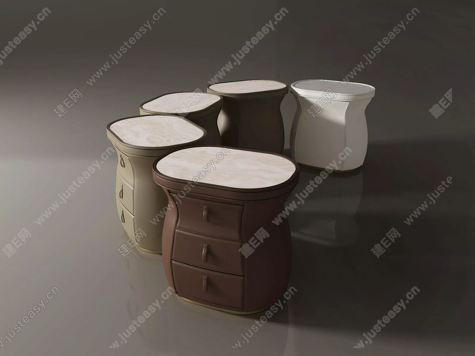 MODERN BEDSIDE TABLE - SKETCHUP 3D MODEL - ENSCAPE - 111037925