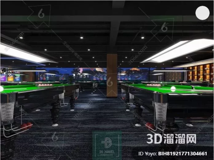 MODERN BILLARD - SKETCHUP 3D SCENE - VRAY OR ENSCAPE - ID02360