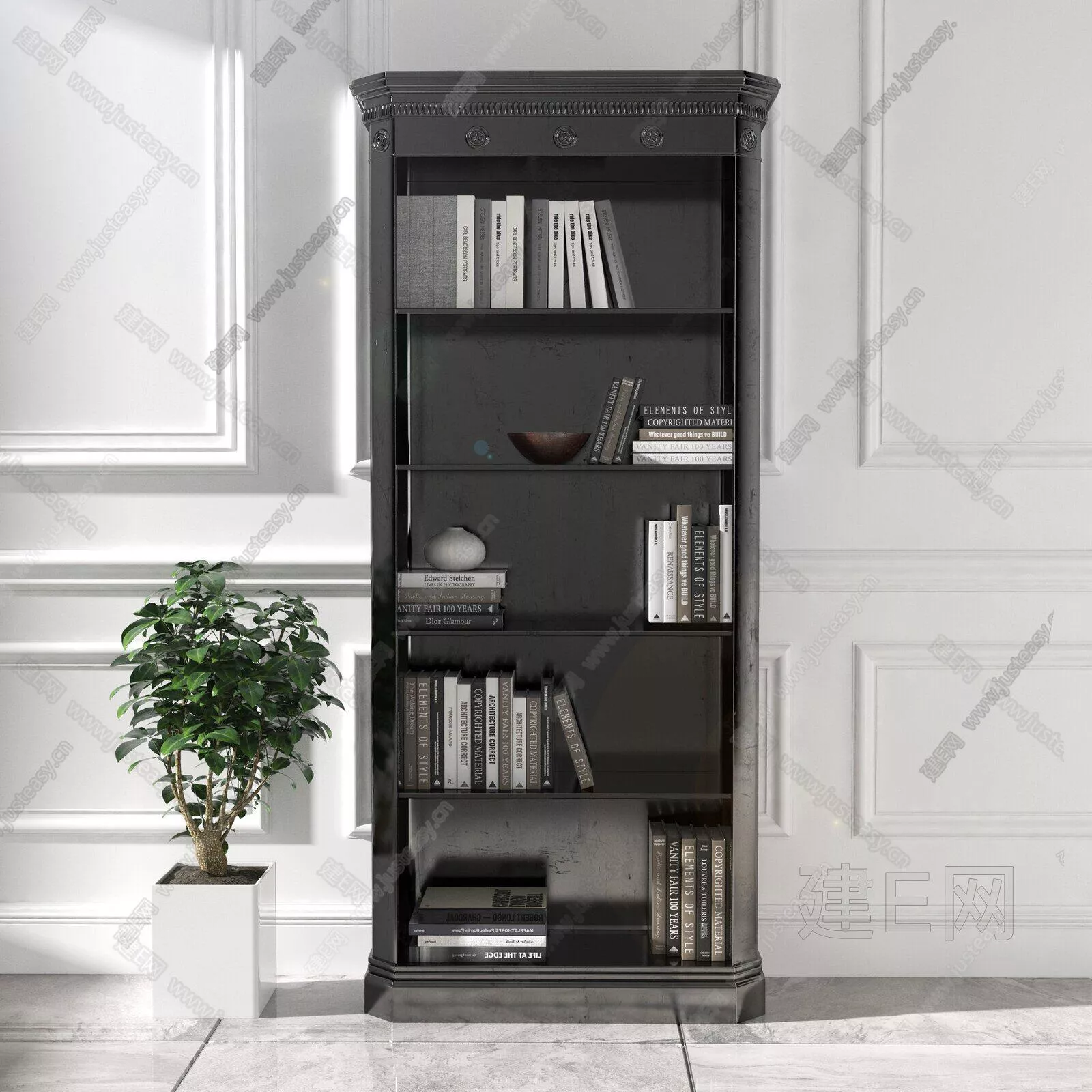 MODERN BOOKCASE - SKETCHUP 3D MODEL - ENSCAPE - 111758820