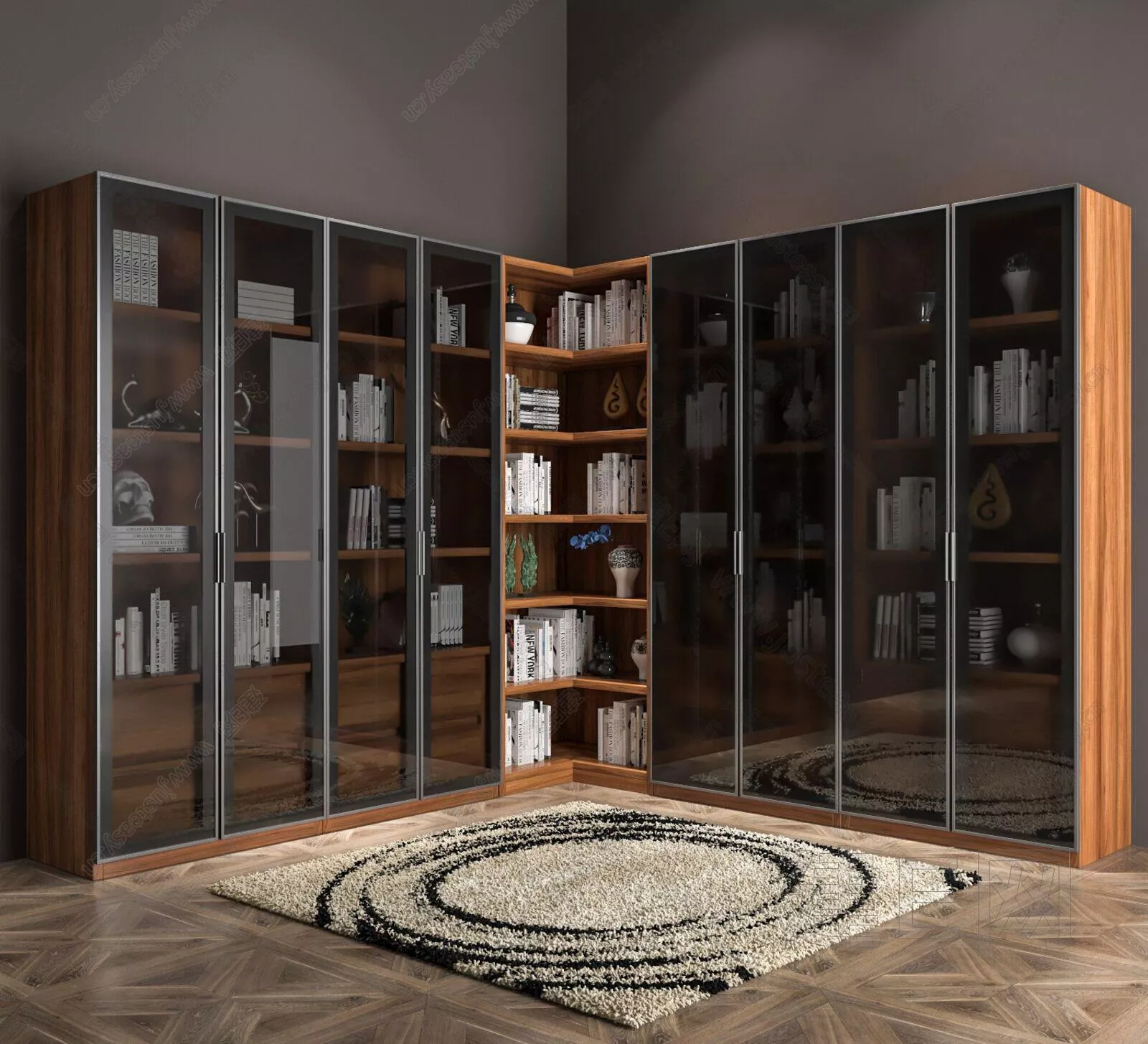 MODERN BOOKCASE - SKETCHUP 3D MODEL - ENSCAPE - 113000892