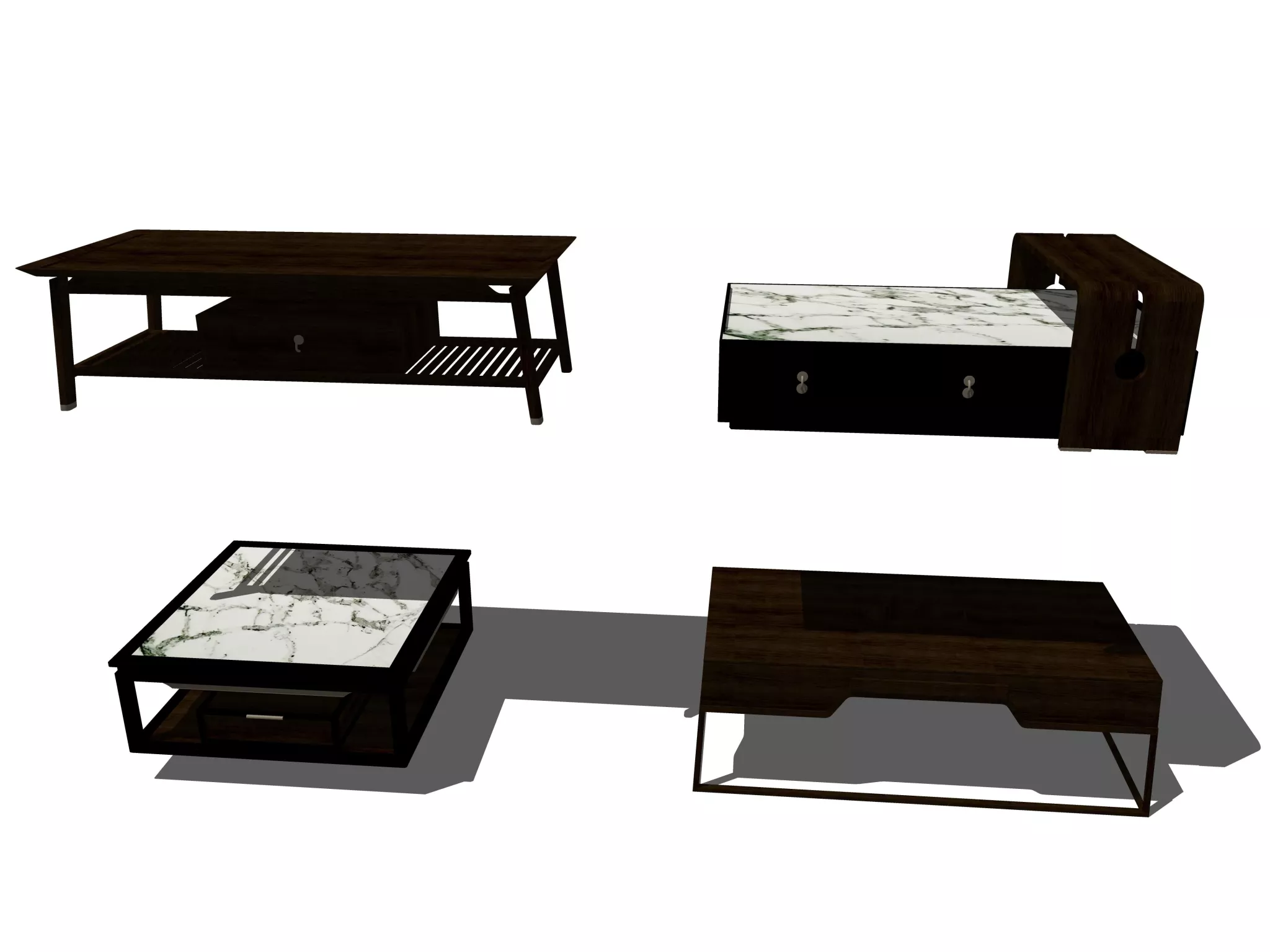 MODERN BOOKCASE - SKETCHUP 3D MODEL - ENSCAPE - 249463