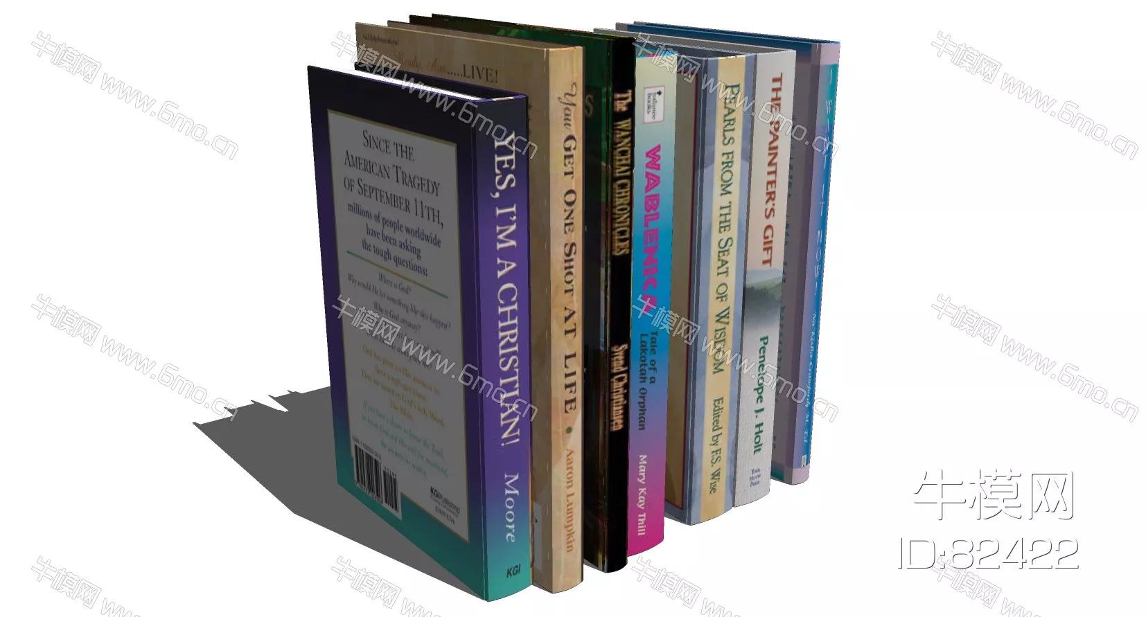 MODERN BOOKS - SKETCHUP 3D MODEL - ENSCAPE - 82422