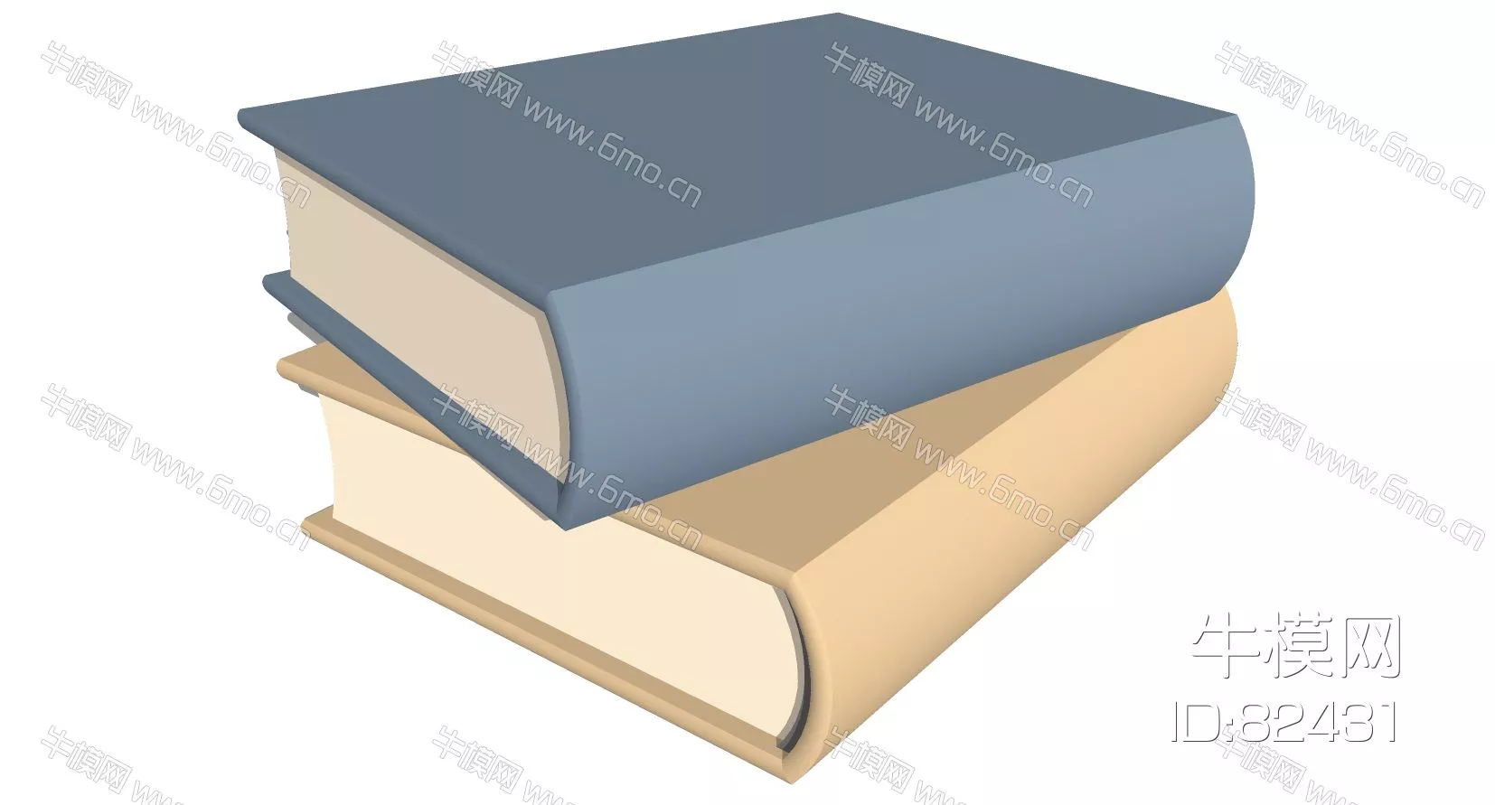 MODERN BOOKS - SKETCHUP 3D MODEL - ENSCAPE - 82431