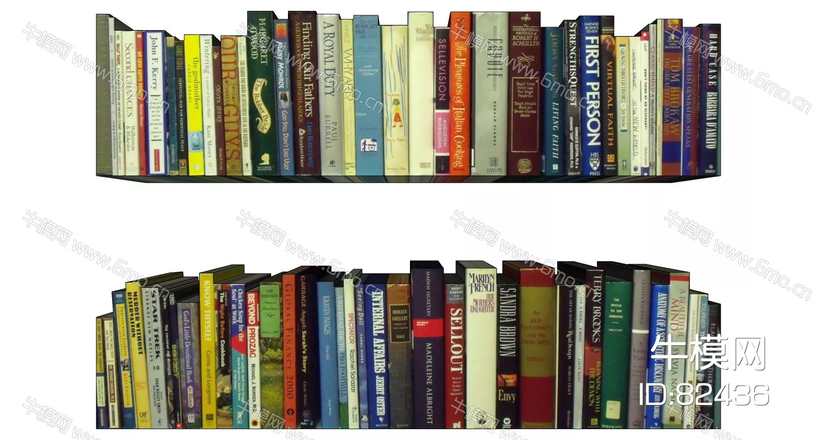 MODERN BOOKS - SKETCHUP 3D MODEL - ENSCAPE - 82436