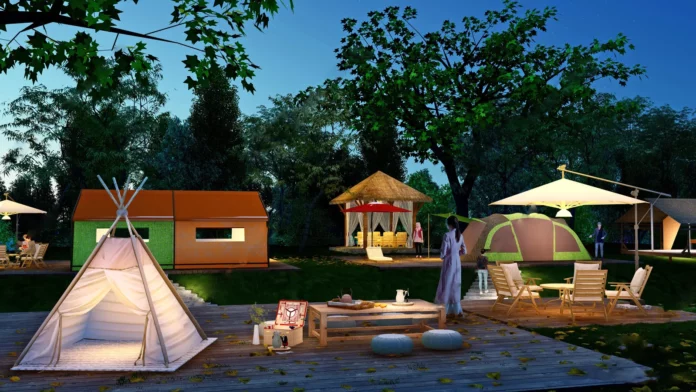 MODERN CAMPS - SKETCHUP 3D MODEL - LUMION - ID02552