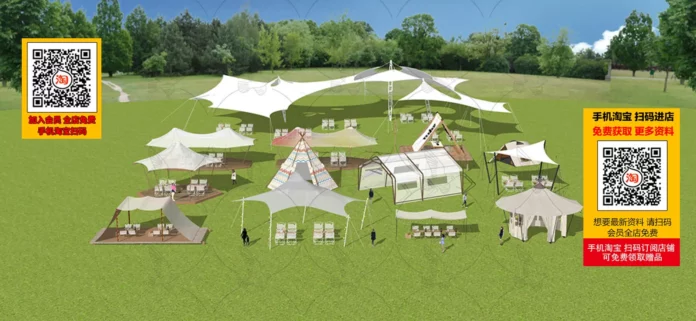 MODERN CAMPS - SKETCHUP 3D MODEL - VRAY OR ENSCAPE - ID02597