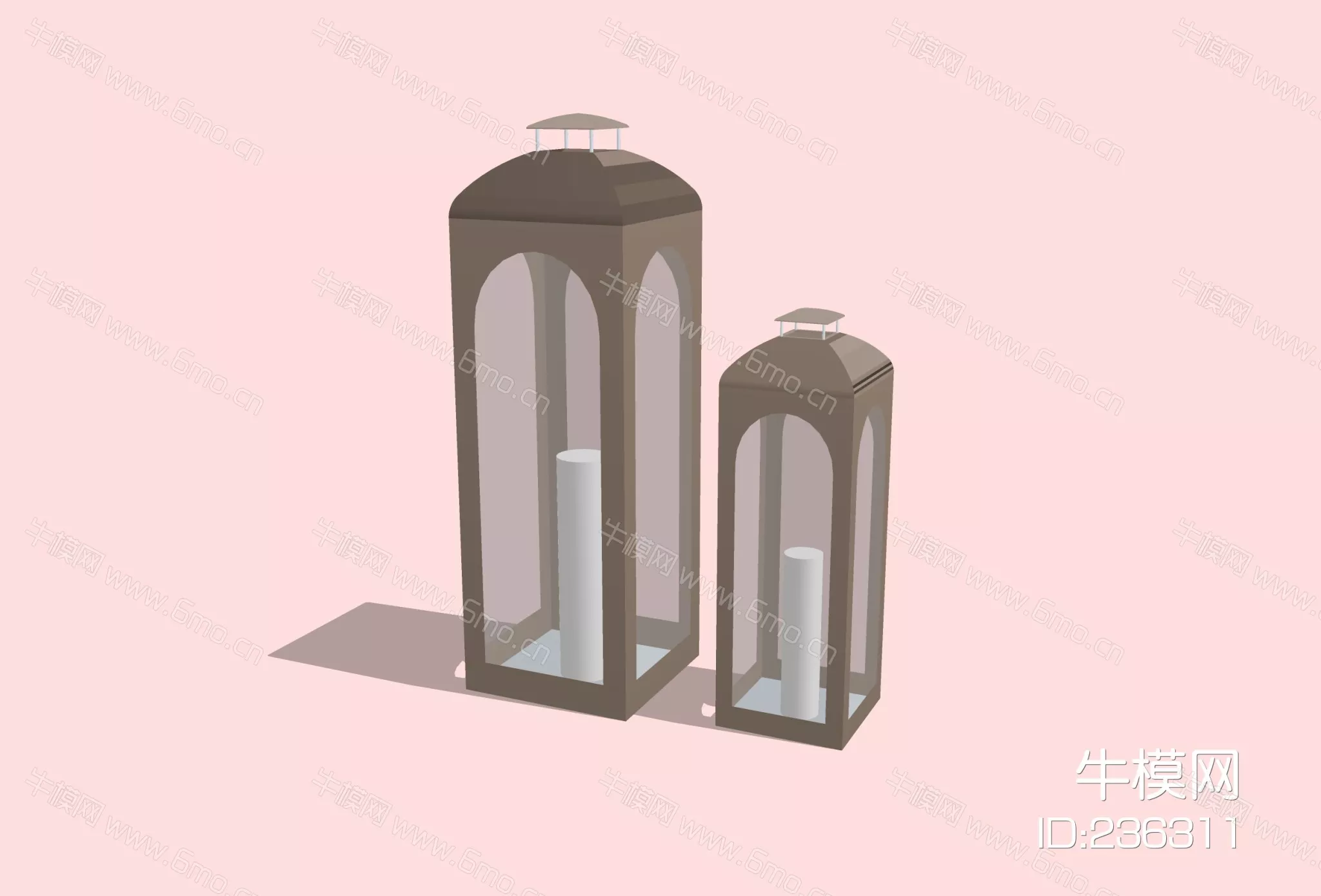 MODERN CANDLE LAMP - SKETCHUP 3D MODEL - ENSCAPE - 236311