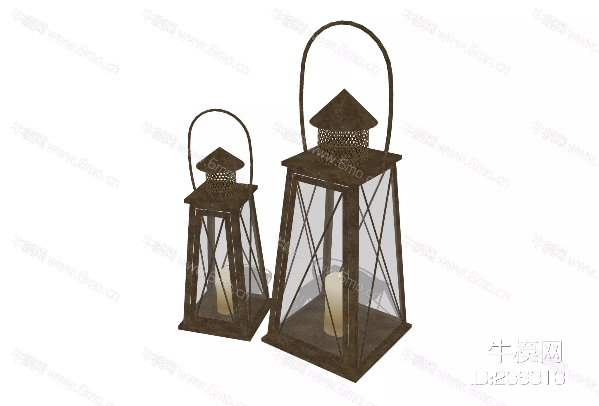 MODERN CANDLE LAMP - SKETCHUP 3D MODEL - ENSCAPE - 236313