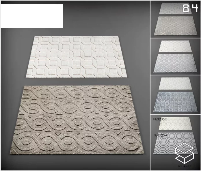 MODERN CARPET - SKETCHUP 3D MODEL - VRAY OR ENSCAPE - ID02684