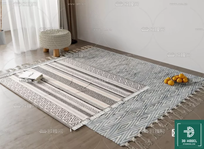 MODERN CARPET - SKETCHUP 3D MODEL - VRAY OR ENSCAPE - ID02762