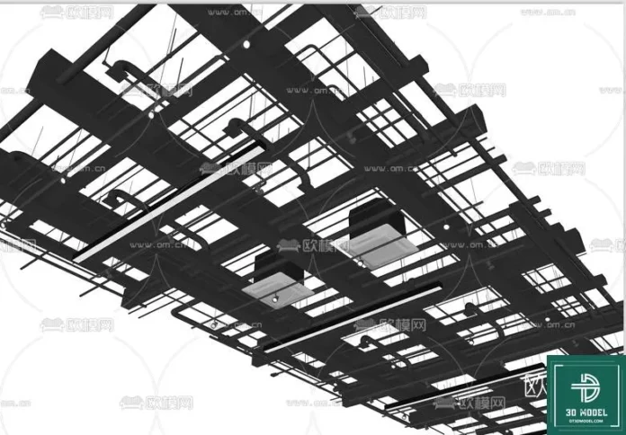 MODERN CEILING DETAIL - SKETCHUP 3D MODEL - VRAY OR ENSCAPE - ID02909